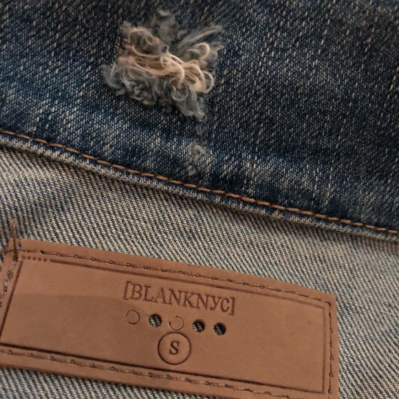 BLANK NYC| Jean jacket with floral embroidery| S - Picture 8 of 8